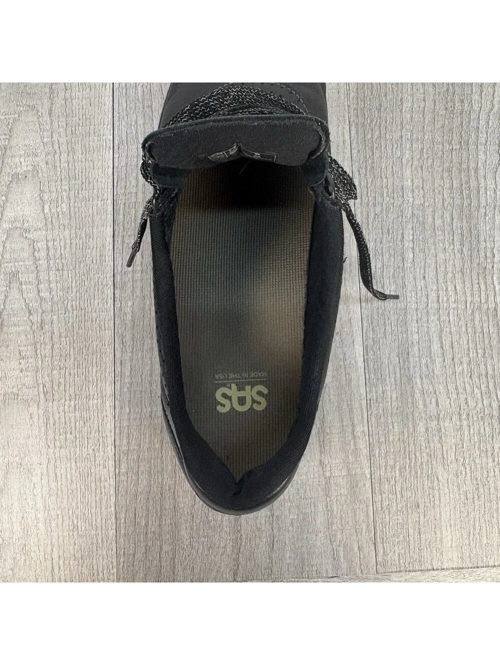 SAS Free Time Women's Black Leather Comfort Walking Shoes 9 M